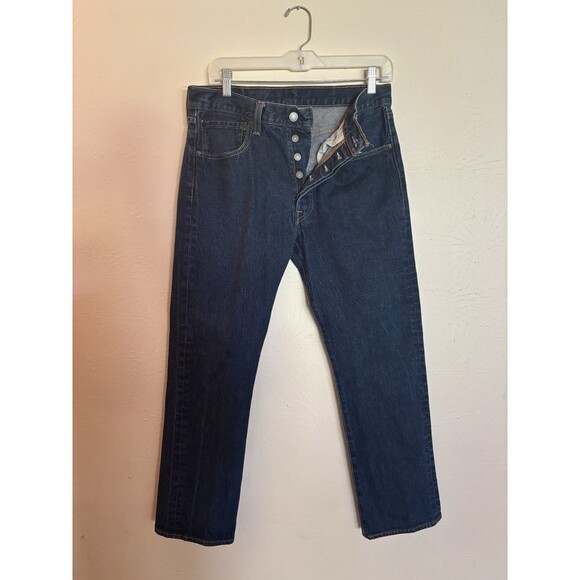 Levi’s 501 Jeans Men's 32x30 Relaxed Fit Straight Leg Medium Wash Button Fly - Picture 1 of 6